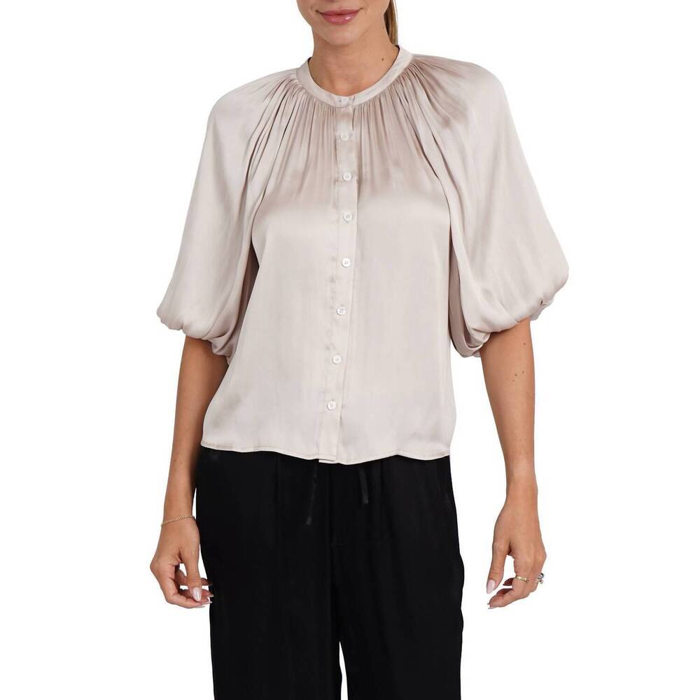 NEW LOVE TOKEN odette blouse in champagne